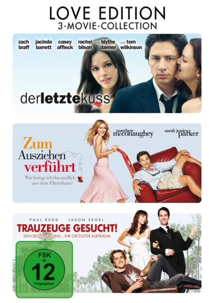 LOVE EDITION (Der letzte Kuss + Zum Ausziehen verführt + Trauzeuge gesucht!) 3 DVDs