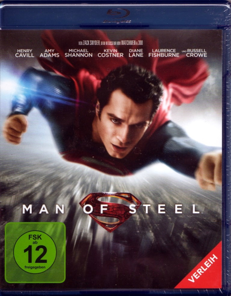 MAN OF STEEL (Henry Cavill, Amy Adams) Blu-ray Disc Verl.