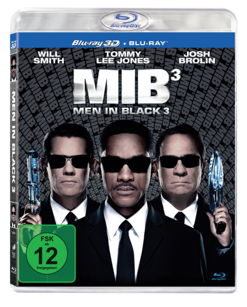 MEN IN BLACK 3 (Will Smith) Blu-ray 3D + Blu-ray Disc