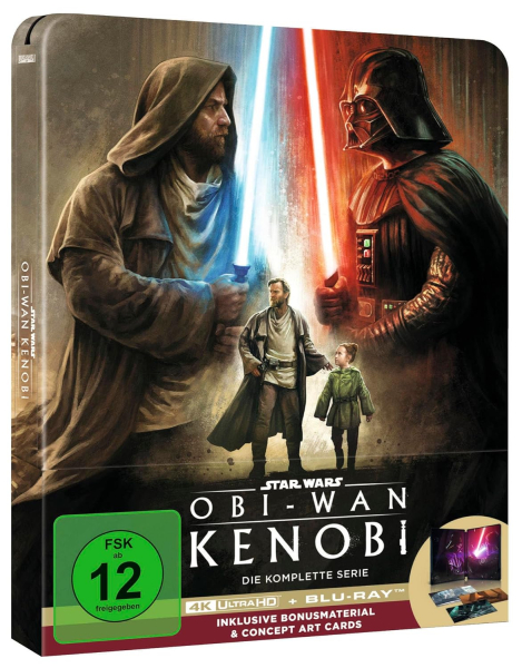 OBI-WAN KENOBI (Ewan Mc Gregor) 2 x 4K Ultra HD + 2 Blu-ray Discs, Steelbook
