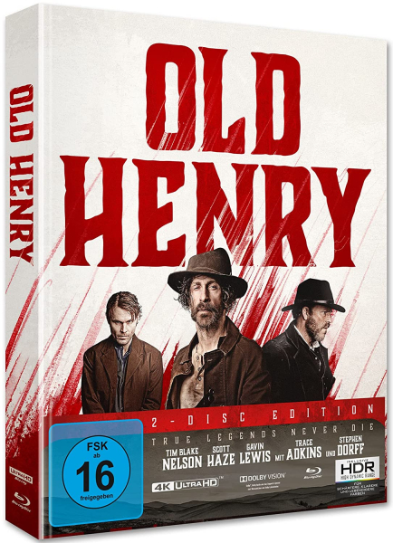 OLD HENRY (Tim Blake Nelson) 4K Ultra HD + Blu-ray Disc, Mediabook