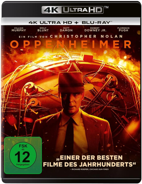 OPPENHEIMER (Cillian Murphy) 4K Ultra HD + 2 Blu-ray Discs