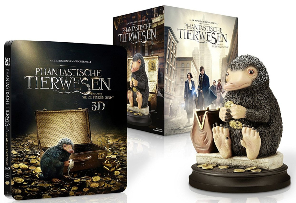 PHANTASTISCHE TIERWESEN UND WO SIE ZU FINDEN SIND (Blu-ray 3D + Blu-ray) Steelbook + Figur