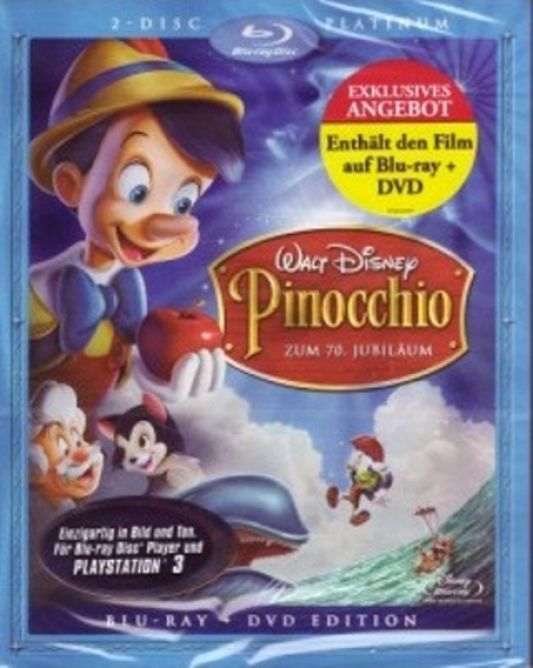 PINOCCHIO, Platinum Edition (Blu-ray Disc + DVD) Schuber