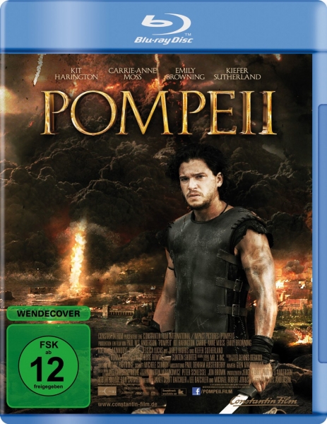 POMPEII (Kit Harrington, Carrie-Anne Moss) Blu-ray Disc