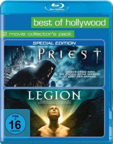 PRIEST + LEGION (Paul Bettany) 2 Blu-ray Discs