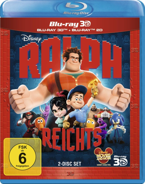 RALPH REICHTS (Walt Disney) Blu-ray 3D + Blu-ray Disc