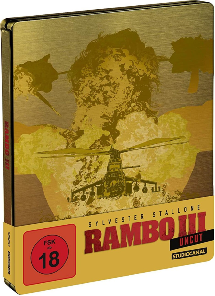 RAMBO III (Sylvester Stallone) Blu-ray Disc, Steelbook