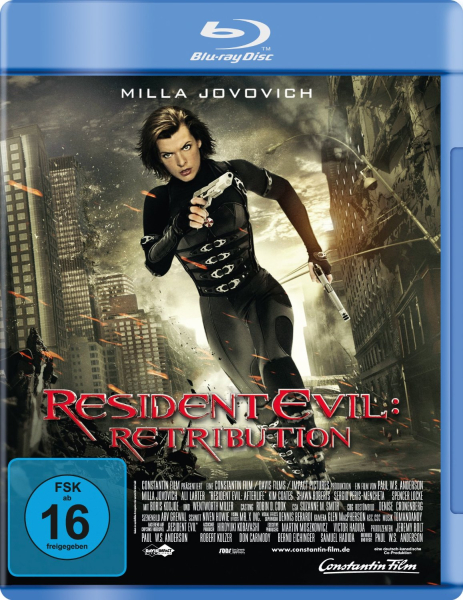 RESIDENT EVIL: RETRIBUTION (Milla Jovovich) Blu-ray Disc