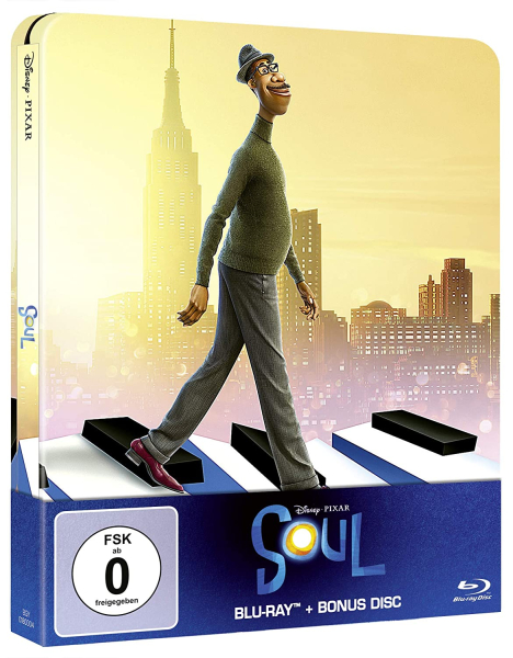 SOUL (Walt Disney, PIXAR) 2 Blu-ray Discs, Steelbook NEU+OVP