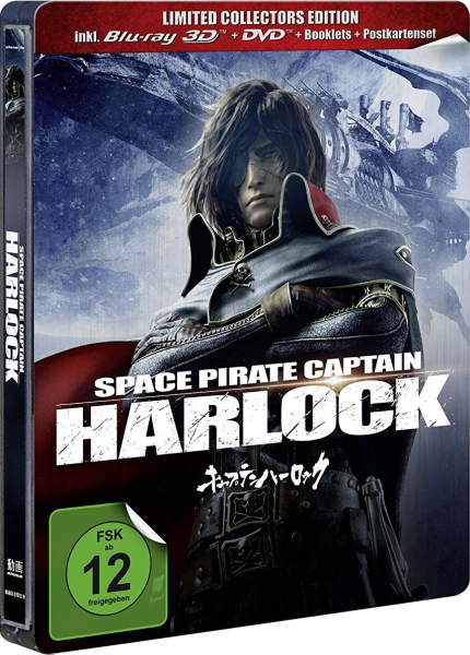 SPACE PIRATE CAPTAIN HARLOCK (Blu-ray 3D + DVD) Steelbook