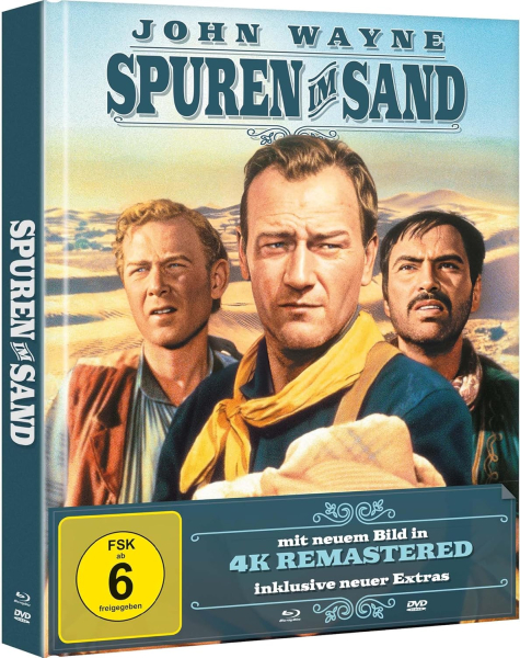 SPUREN IM SAND (John Wayne) Blu-ray Disc 4K remastered + DVD, Mediabook