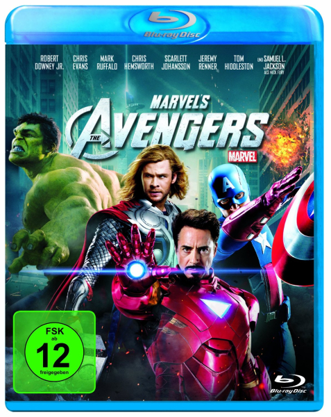 THE AVENGERS (Robert Downey Jr., Chris Evans) Blu-ray Disc