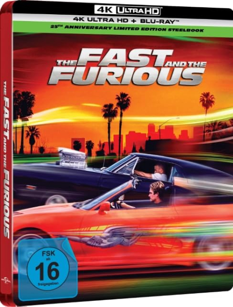 THE FAST AND THE FURIOUS (Vin Diesel) 4K Ultra HD + Blu-ray Disc, Steelbook
