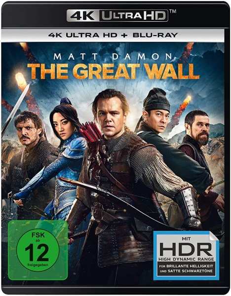 THE GREAT WALL (Matt Damon) 4K Ultra HD + Blu-ray Disc