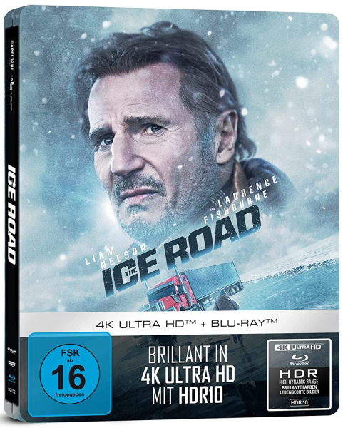 THE ICE ROAD (Liam Neeson) 4K Ultra HD + Blu-ray Disc, Steelbook