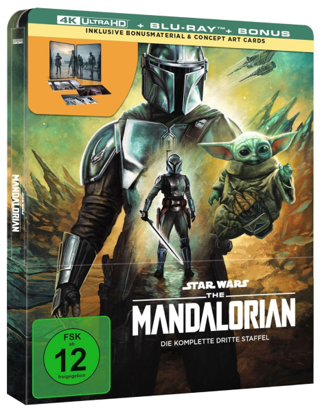THE MANDALORIAN, Staffel 3 (2 x 4K Ultra HD + 2 Blu-ray Discs) Steelbook