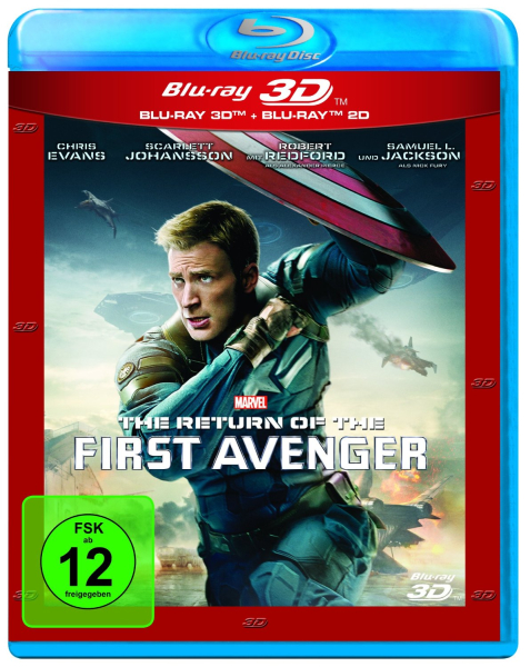 THE RETURN OF THE FIRST AVENGER (Chris Evans) Blu-ray 3D + Blu-ray Disc