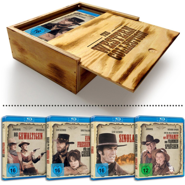 THE WESTERN COLLECTION (4 Blu-ray Discs, Holzbox)