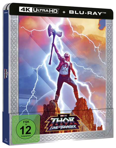 THOR: LOVE AND THUNDER (Chris Hemsworth) 4K Ultra HD + Blu-ray Disc, Steelbook