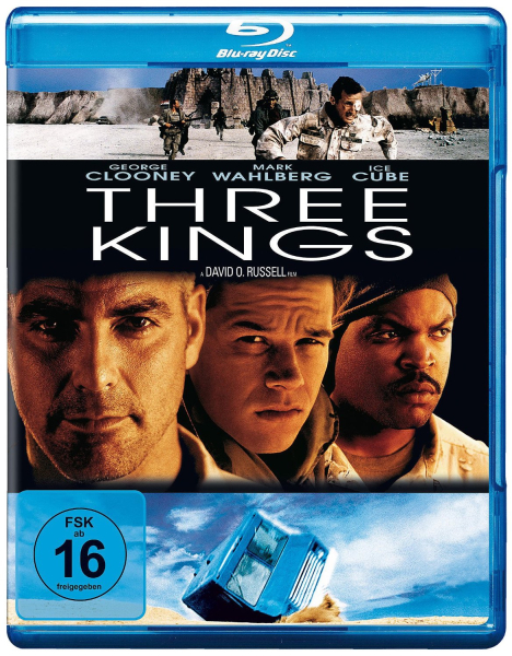 THREE KINGS (George Clooney, Mark Wahlberg) Blu-ray Disc