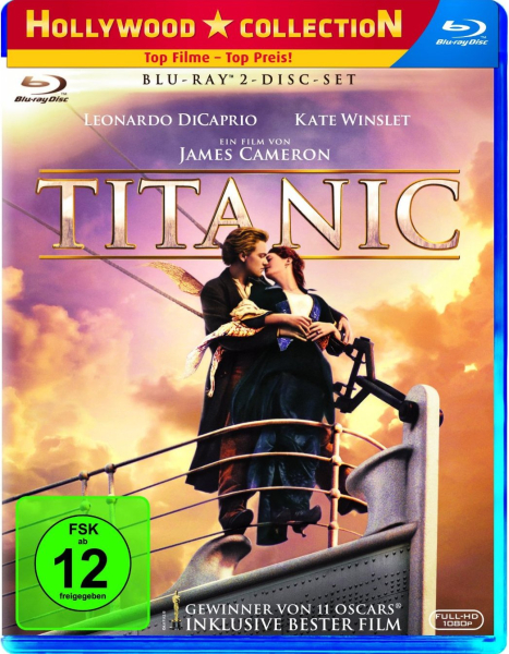 TITANIC (Leonardo DiCaprio, Kate Winslet) Blu-ray Disc