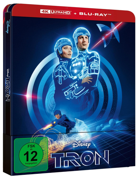 TRON (Jeff Bridges) 4K Ultra HD + Blu-ray Disc, Steelbook