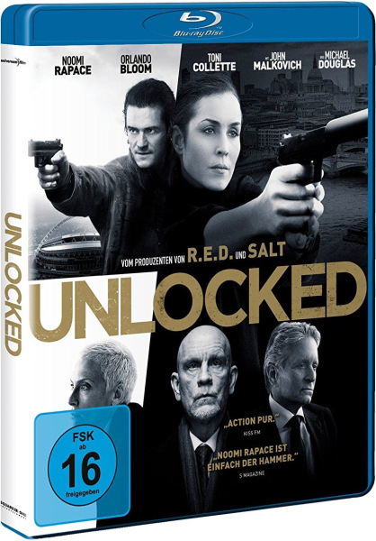 UNLOCKED (Noomi Rapace, Orlando Bloom) Blu-ray Disc