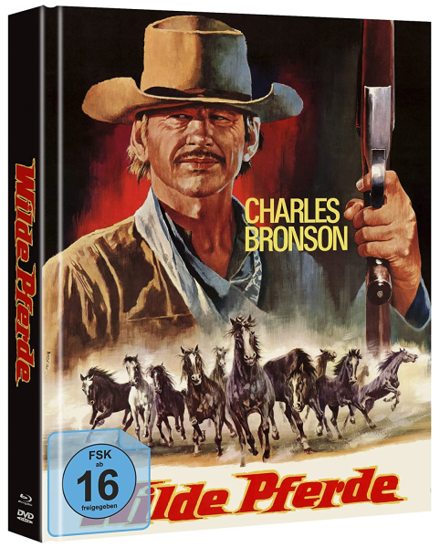WILDE PFERDE (Charles Bronson, Jill Ireland) Blu-ray Disc + DVD, Mediabook