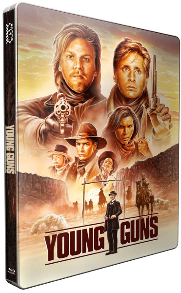 YOUNG GUNS (Emilio Estevez, Kiefer Sutherland) Blu-ray Disc, Steelbook