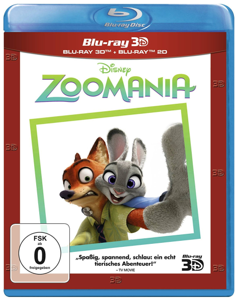 ZOOMANIA (Walt Disney) Blu-ray 3D + Blu-ray Disc